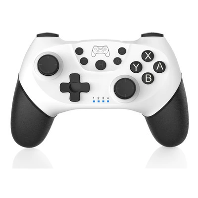 Беспроводной геймпад Switch Pro, 6‑осевой гироскоп, Bluetooth с wake‑up, двойная вибрация, эргономичный