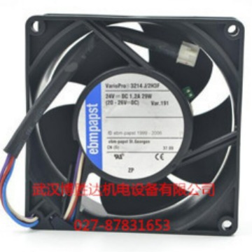 624/2 HH EBM三线变频器散热风扇 24V 146MA 3.5W 6025