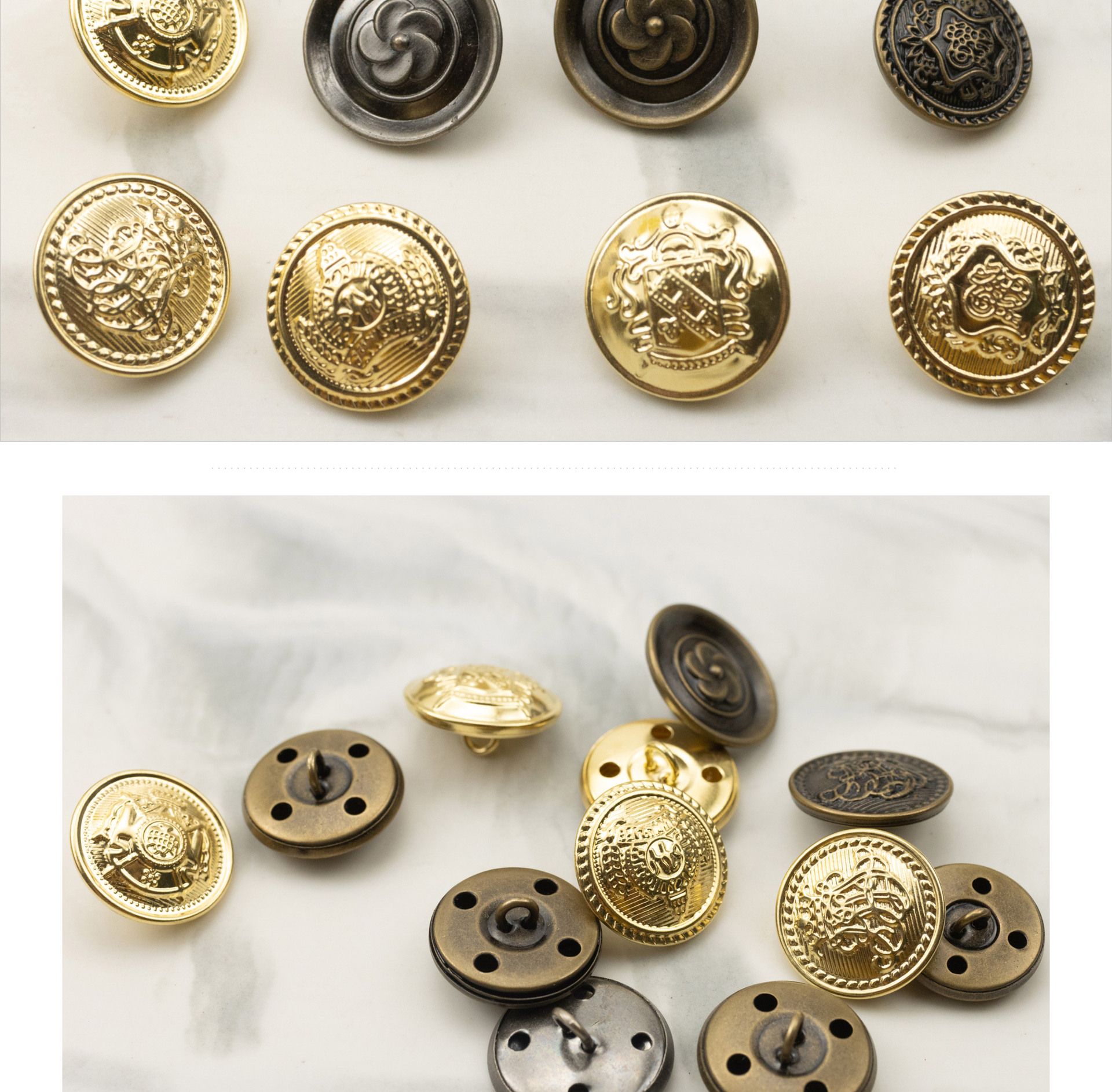 双色古银金青古铜盾牌毛衣风衣大衣金属钮扣JK制服外套纯黄铜纽扣-阿里巴巴