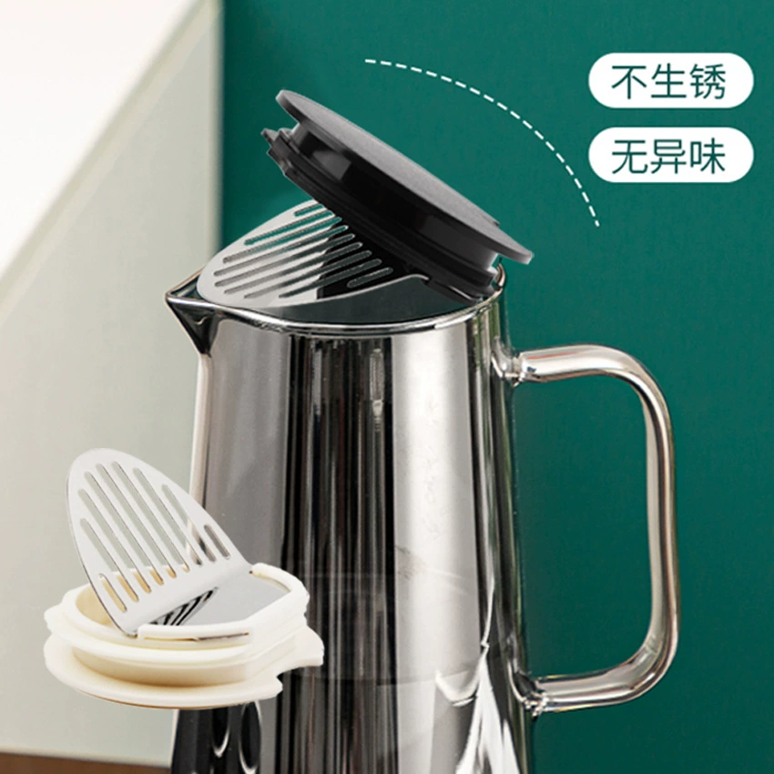 304 нержавеющая сталь крышка горшка с холодной водой стеклянная бутылка крышка горшка для сока цветочный фильтр для чайного горшка крышка для воды Лимонная вода стеклянная крышка для галстука