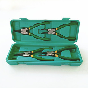 Supply Circlip pliers inner card outer card inner bend outer bend shaft clamp spring ring clamp 7-inch 4-piece set pliers