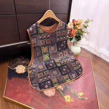 新中式国风提花马甲女2025夏季新款圆领套头无袖坎肩透气薄款马夹