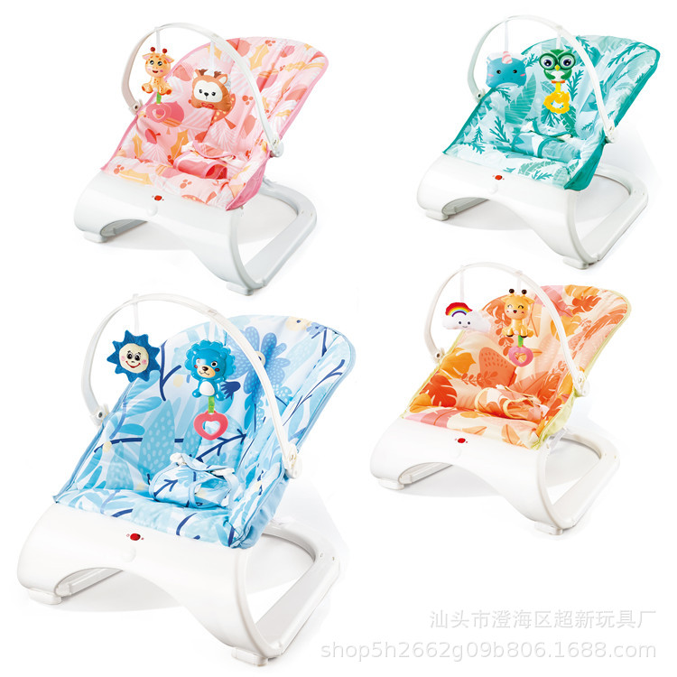 Newborn cradle children's rocking chair baby electric rocking chair to coax baby to sleep music comfort chair recliner baby