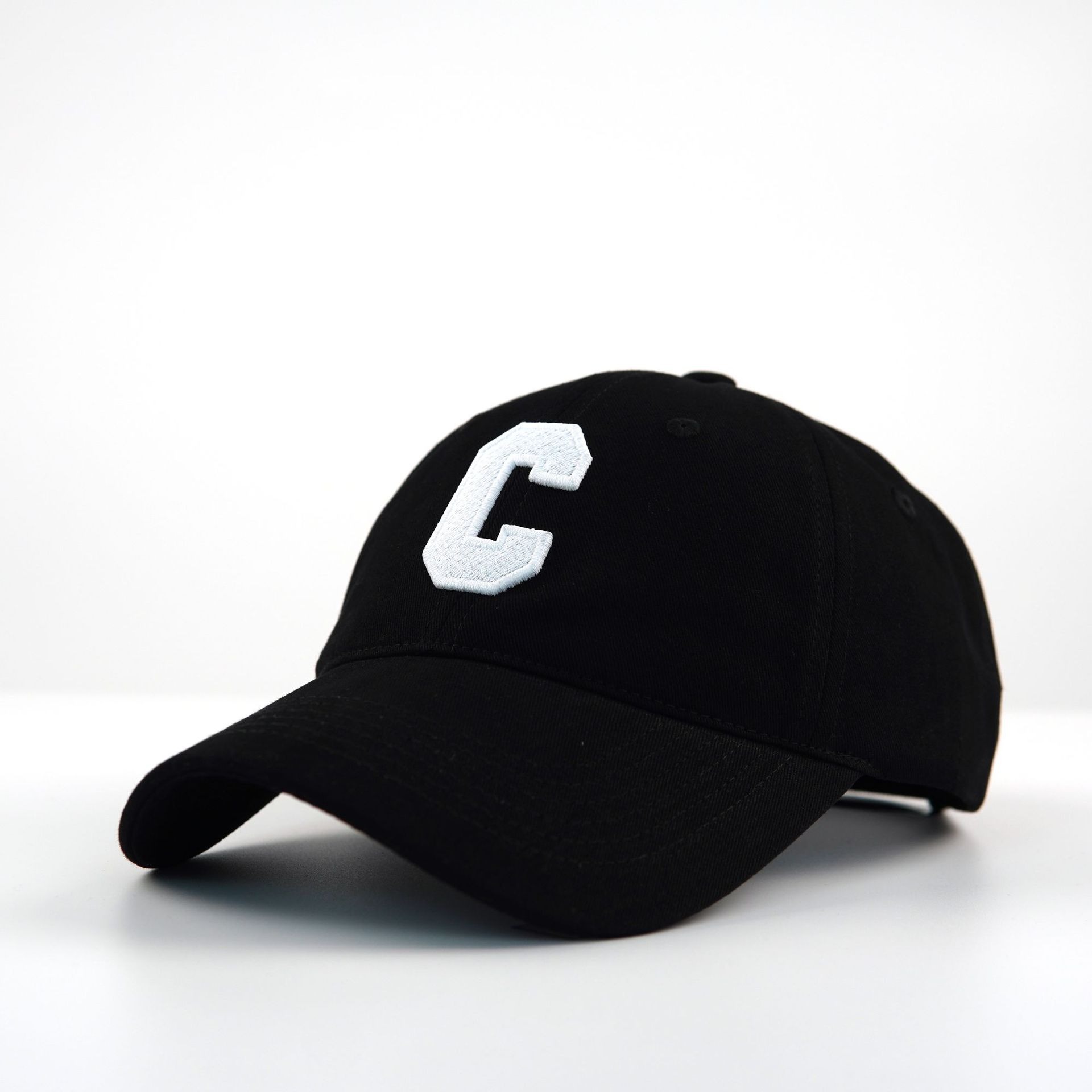 Bestickte C-buchstaben Baseball Cap Für Damen Und Herren Sonnenschutz_voghion.com