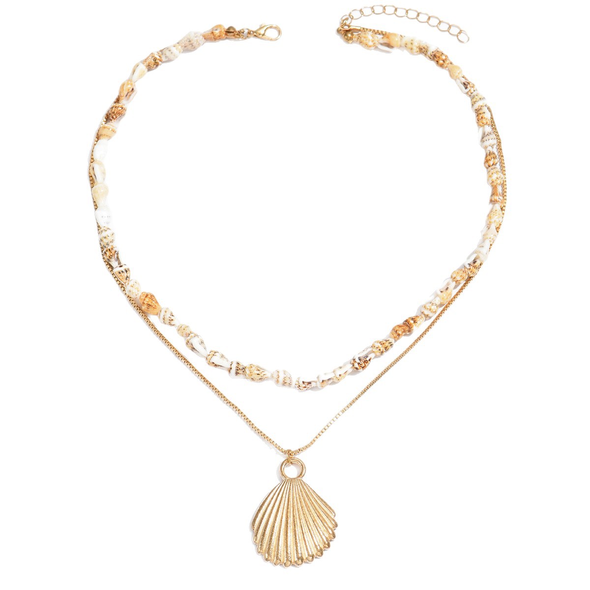 Shell Pendant Hot Selling Fashion New Beautiful Clavicle For Women, Elegant Versatile Design Thin Chain Conch_voghion.com