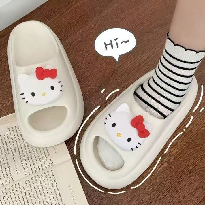 2025 New Thick-Soled Slippers for Women to Wear Outside, Cute Summer Cartoon Home, Indoor, Non-Slip and Deodorant
