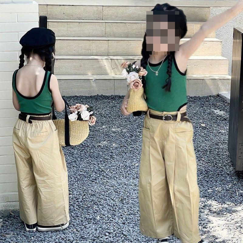 Green Backless Strap Top for Girls - Summer New Design, Unique, Sleeveless Backless Tank Top, Outwear Base Shirt 0056