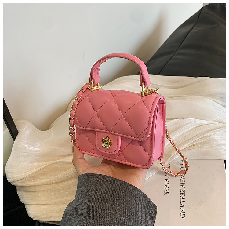 Sacs pour femmes, exquis, petit, parfumé, de grande valeur, pour enfants, à bandoulière, à la mode, motif diamant, mini sac à main, petit sac carré_voghion.com