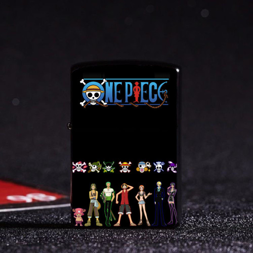 Cartoon animation pattern manufacturer wholesale trendy brand kerosene lighter creative new metal shell lighter