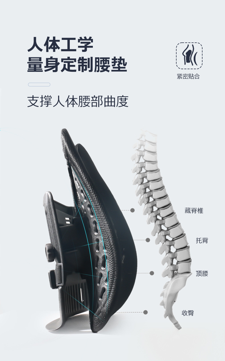 Car Lumbar Support Cushion, Office Backrest Lumbar Support, Car Driver's Airbag Lumbar Pillow, Backrest Cushion, Promotion