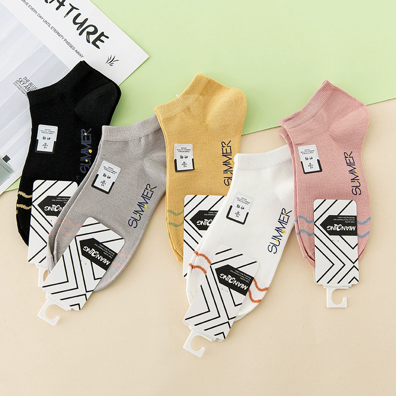 Breathable thin spring socks, absorbs sweat and smell, wholesale