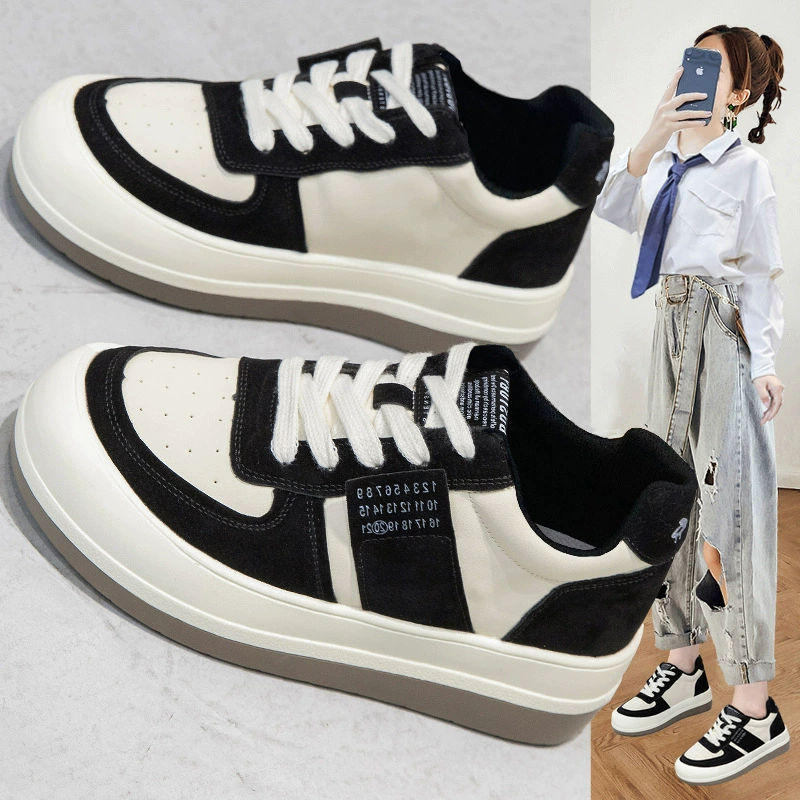 Внутренние высокие кроссовки маленького размера женские 313233 High Street с толстым тортом уродливые туфли с большой головой плюс размер 41-43