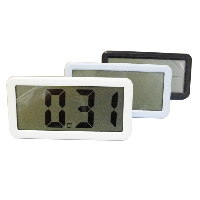 超薄便携式LCD液晶数字钟学生宿舍桌面电子钟温湿度挂壁挂墙闹钟