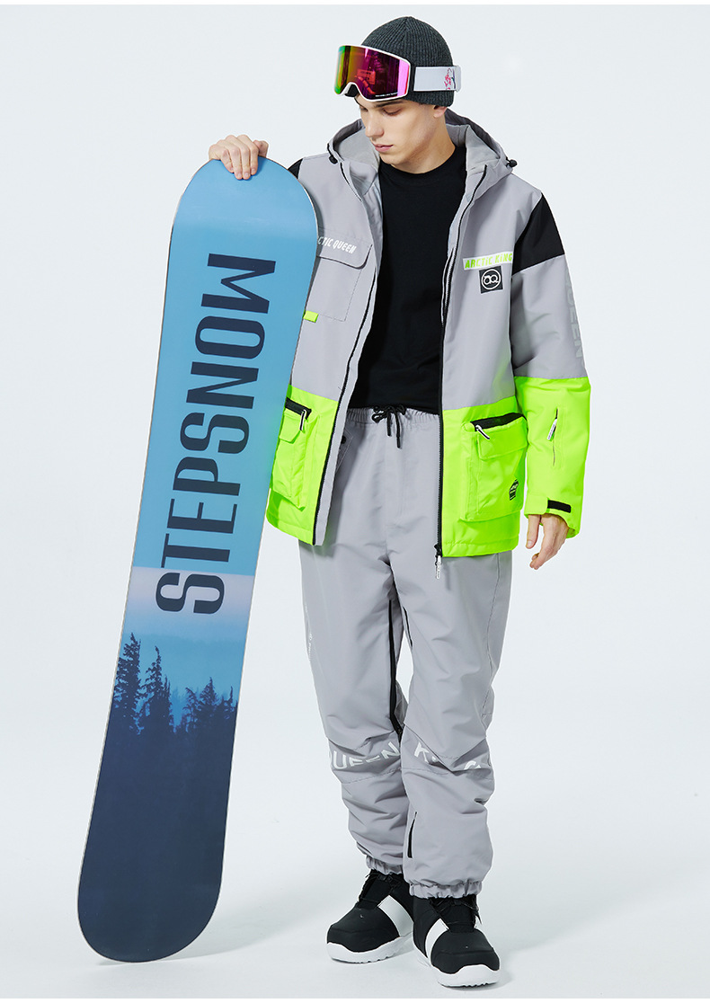Men's Clothing Ski suit set for men and women couples warm and thick ski suit set single board double board ski suit_viptrois.com