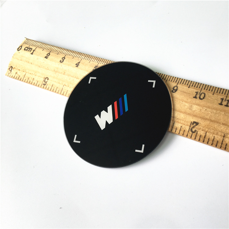 玻璃加工厂 多种小规格圆形 钢化玻璃丝印背胶定制车子载玻璃定制