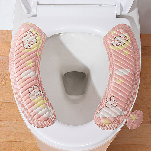 Summer four-season universal household cartoon EVA washable toilet pad sticker toilet cover waterproof seat cushion toilet sticker