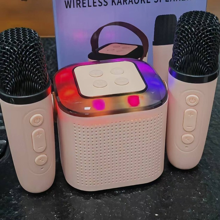 Y1ブルートゥースオーディオk歌一体屋外ホームパーティーセット無線マイクマイクミニbluetoothスピーカー|undefined