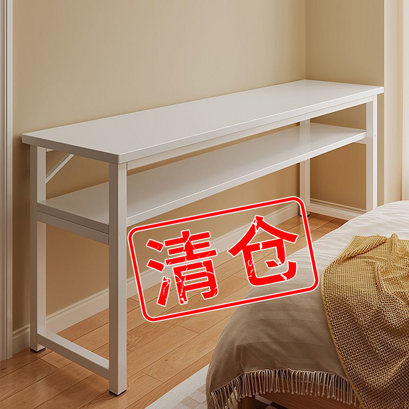 Long Rectangular Table, Double Desk for Home Use, Steel-Wood Table, Work Desk, Office Computer Desk, Wall-Mounted Study Table, Rectangular Shape Long Rectangular Table, Double Desk for Home Use, Steel-Wood Table, Work Desk, Office Computer Desk, Wall-Mounted Study Table, Rectangular Shape