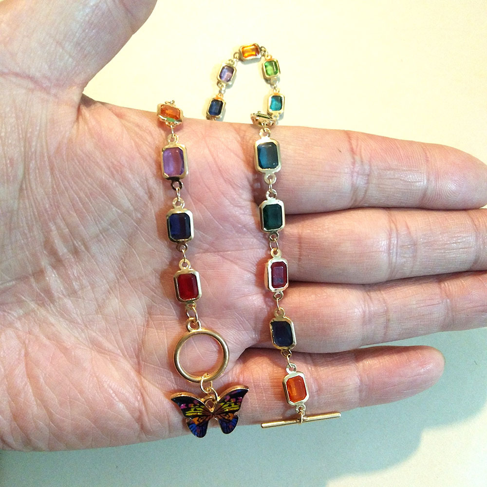 Fashion Butterfly Alloy Plating Rhinestones Womenu0027S Pendant Necklace 1 Piece