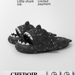 chedoir limited edition shark slippers for men summer thick sole squishy feeling for women home couple ins fashion outdoor wear
