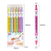 Spot color can rub the fluorescent pen set hand account illustration DIY painting graffiti 6 color double head can rub the fluorescent pens