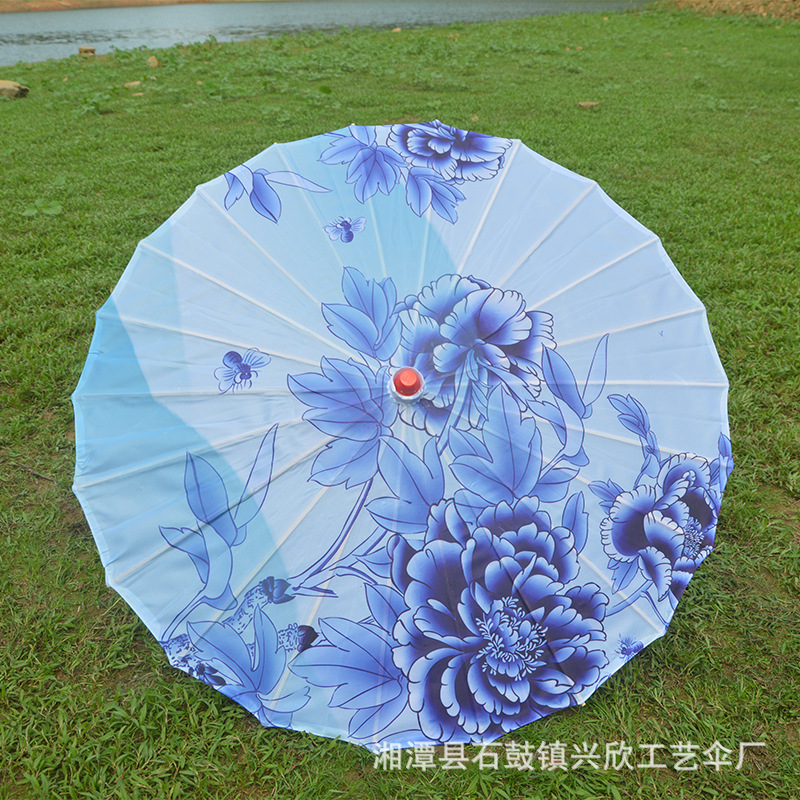 Paraguas de papel engrasado impermeable paraguas artesanal para niños paraguas decorativo antiguo accesorios de fotografía al aire libre impresión paraguas de baile al por mayor