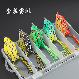 Boxed Thunderfrog Bionic Frog Black Fish Bait Luya Bait Set Simulation False Bait Soft Bait