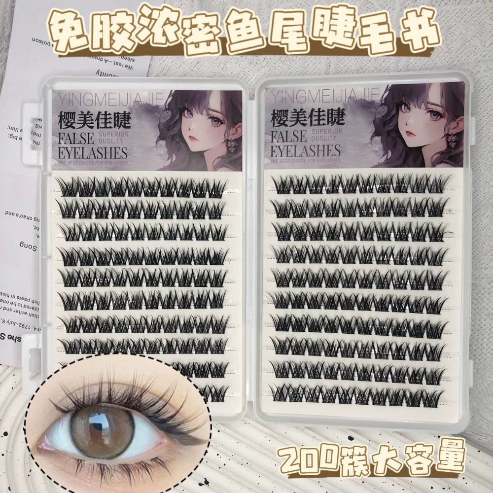 False Eyelashes, mixed capacious sets, custom European style, glue-free options