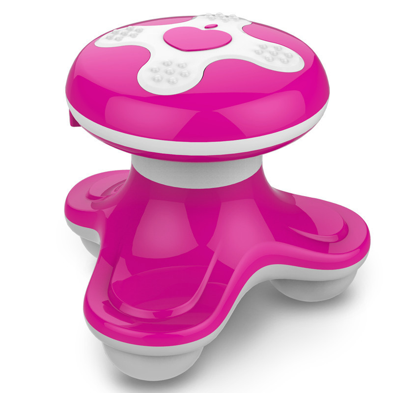 Ola de agua pequeño masajeador triangular MINI eléctrico vibración eléctrica de tres patas mini masajeador de mano fábrica