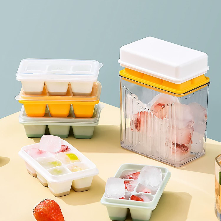 Летняя домашняя форма для кубиков льда, холодильник, домашняя коробка для кубиков льда, пищевой силикон, мини-форма для лотка для льда