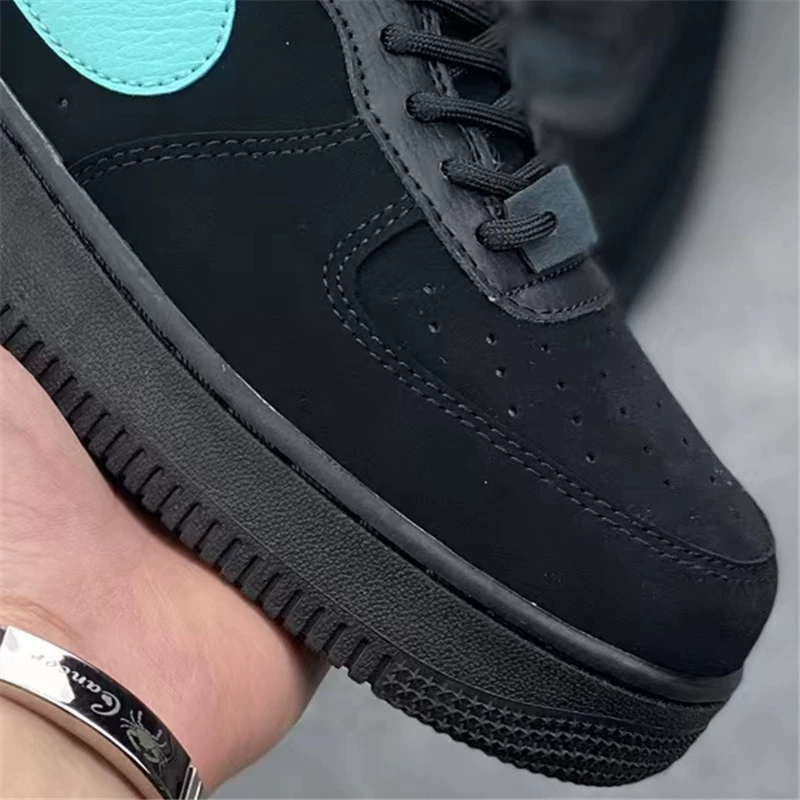 Putian Factory Прямая поставка внешней торговли AF1 Tiffany чистая белая черная внешнеторговая досуговая обувь для мужчин и женщин