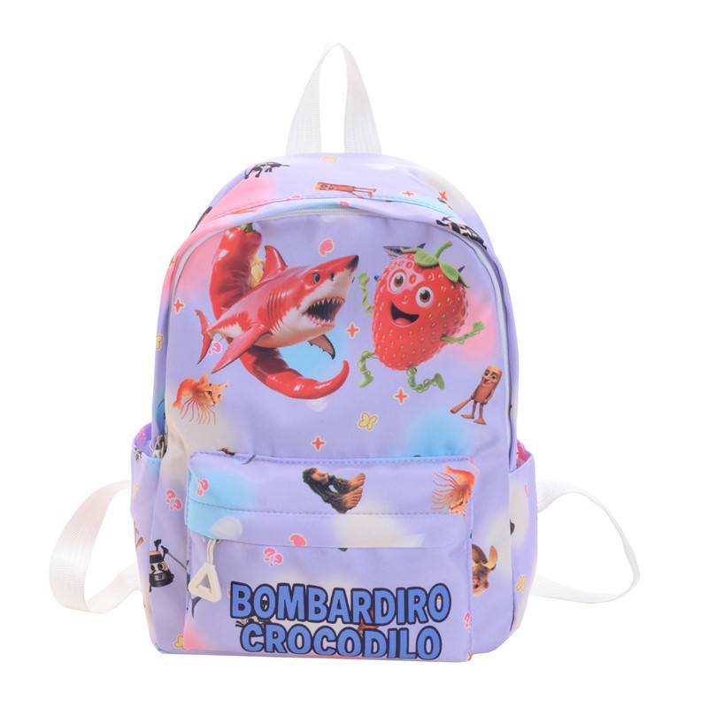 Nuevo comercio exterior mochila infantil caricatura animada encantadora impresión mochila de escolares jardín de infantes mochila de niños y niñas
