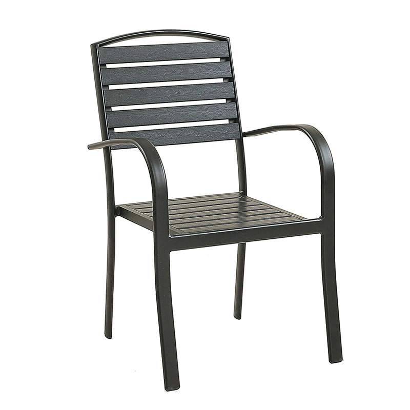 Mesa y silla de madera de plástico al aire libre a prueba de agua y protección solar muebles de ocio de patio mesa y silla de comedor leche y té tienda combinación de mesa y silla al aire libre