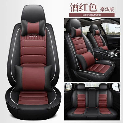 Wholesale customized C- 15 full – Modelə uyğun (Original) oturacaq örtükləri - cys-c-15-wine-red-five-seat-luxury-version-11