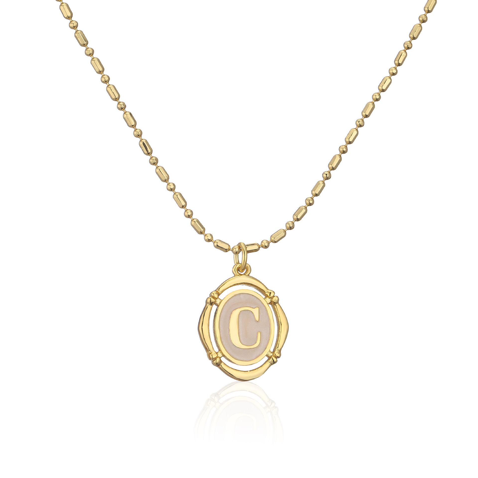 Simple Style Letter Copper Gold Plated Pendant Necklace 1 Piece