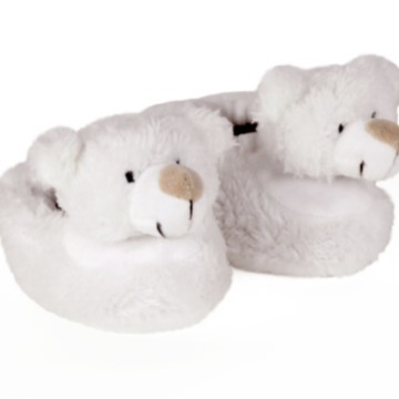 跨境新款bear pillow柔软舒适蓬松可爱毛绒熊宝宝家居保暖棉鞋
