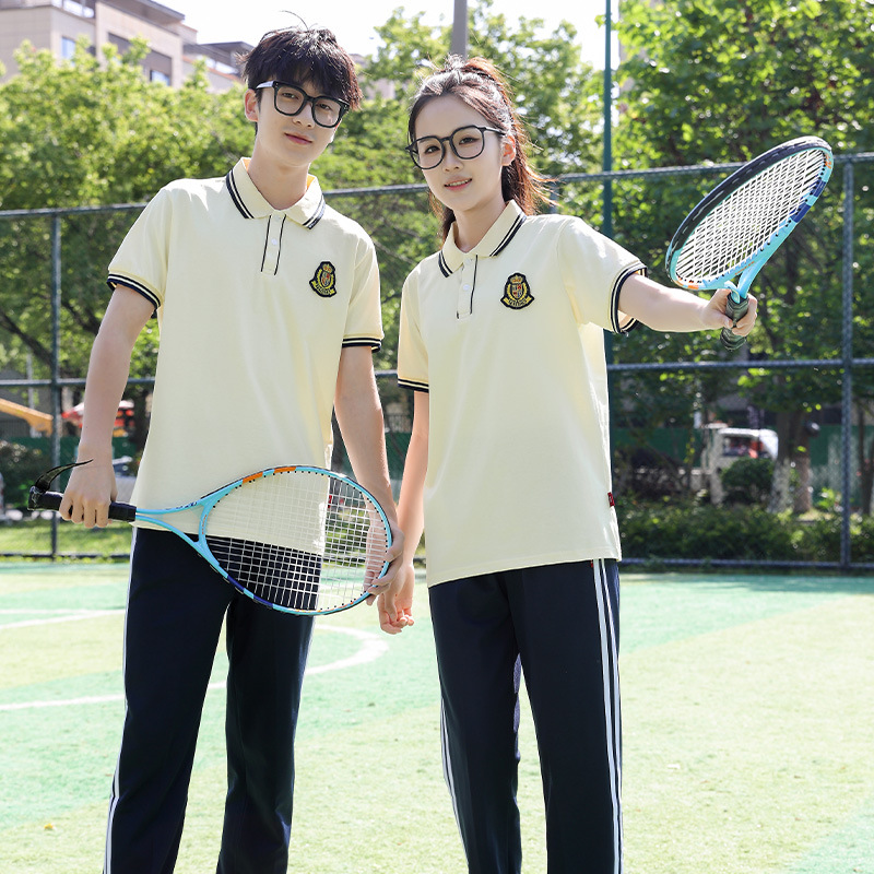Summer New School Uniform Suit for Junior High School Students, Primary School Student Sports Meeting Group Uniform, High School Student Graduation College Style Class Uniform