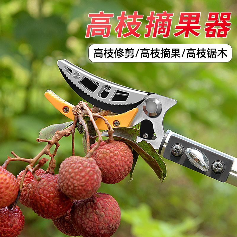 摘果神器琵琶伸缩高空摘水果剪刀加长采摘器柿子枇杷高枝剪桔子