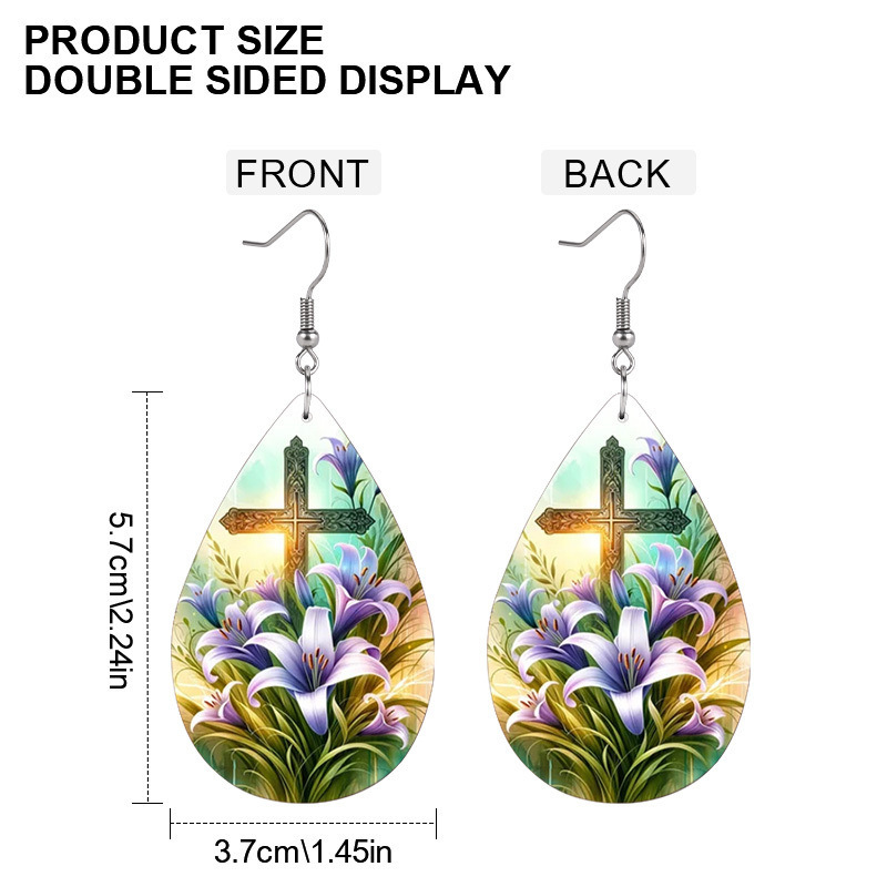 acrylic elegant design earrings