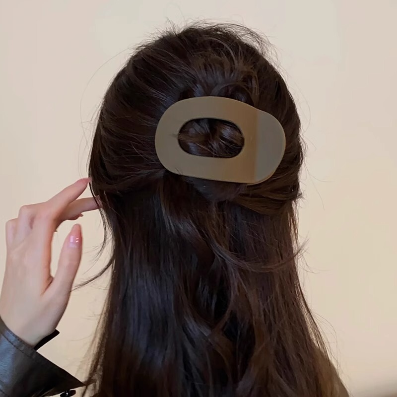 Amazonの人気ヘアクリップセット、シームレスな後頭部つや消し爪クリップ、長方形のサメクリップ、女性用クロスボーダーヘアアクセサリー|undefined