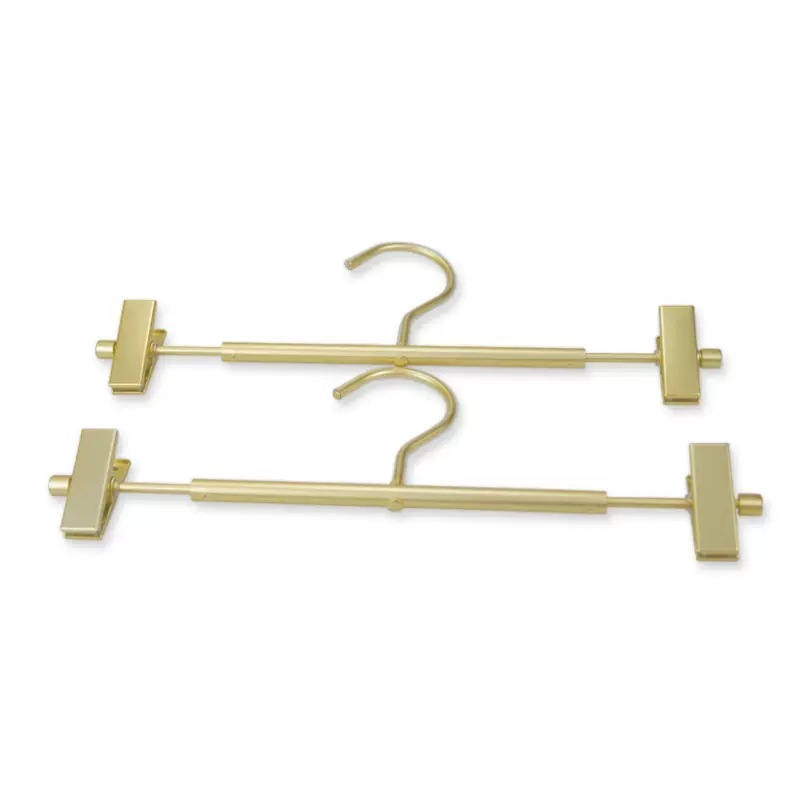 Estante de pantalones de aleación de aluminio sin costuras antideslizante pantalones clip de suspensión espacio de aluminio hogar húmedo y seco de doble uso de secado multifuncional clip de ropa interior