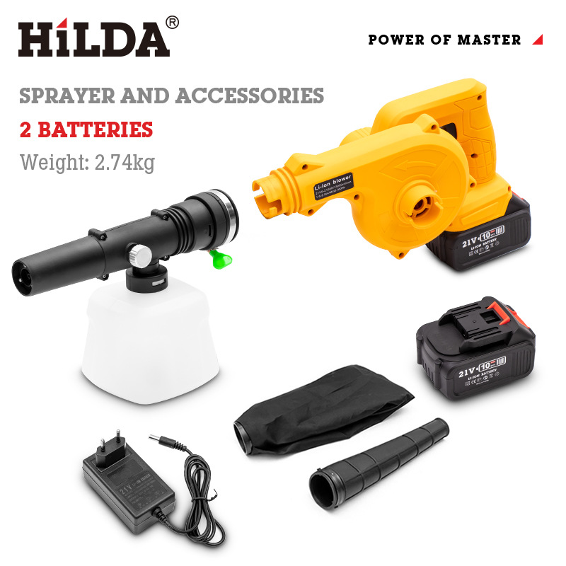 Hilda Hilda Lithium Electric Spray Gun Industrial Hair Dryer Lithium Electric Atomizing Spray Machine Epidemic Prevention Disinfection Sprayer