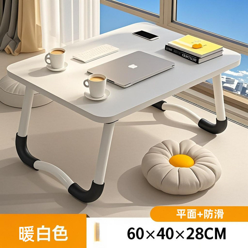 고급 흰색 + 사각형 테이블 상판 + 미끄럼 방지 테이블 다리