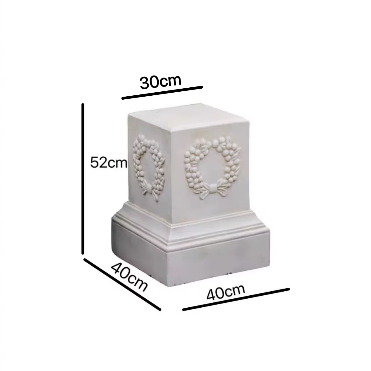 Base de Columna Romana para Macetas de Óxido de Magnesio Decorativa para Jardín y Bodas image 13