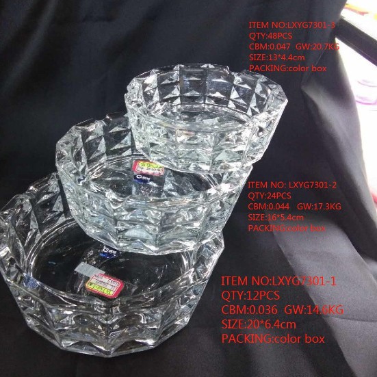 Ceniciero de cigarro transparente con patrón de diamante KTV hotel hogar cuadrado cenicero de vidrio redondo cenicero mayorista image 12