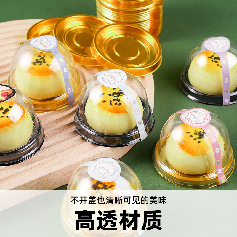 Caja de embalaje transparente desechable de paquetes de paquetes de paquetes de bandeja para llevar con cubierta transparente al por mayor