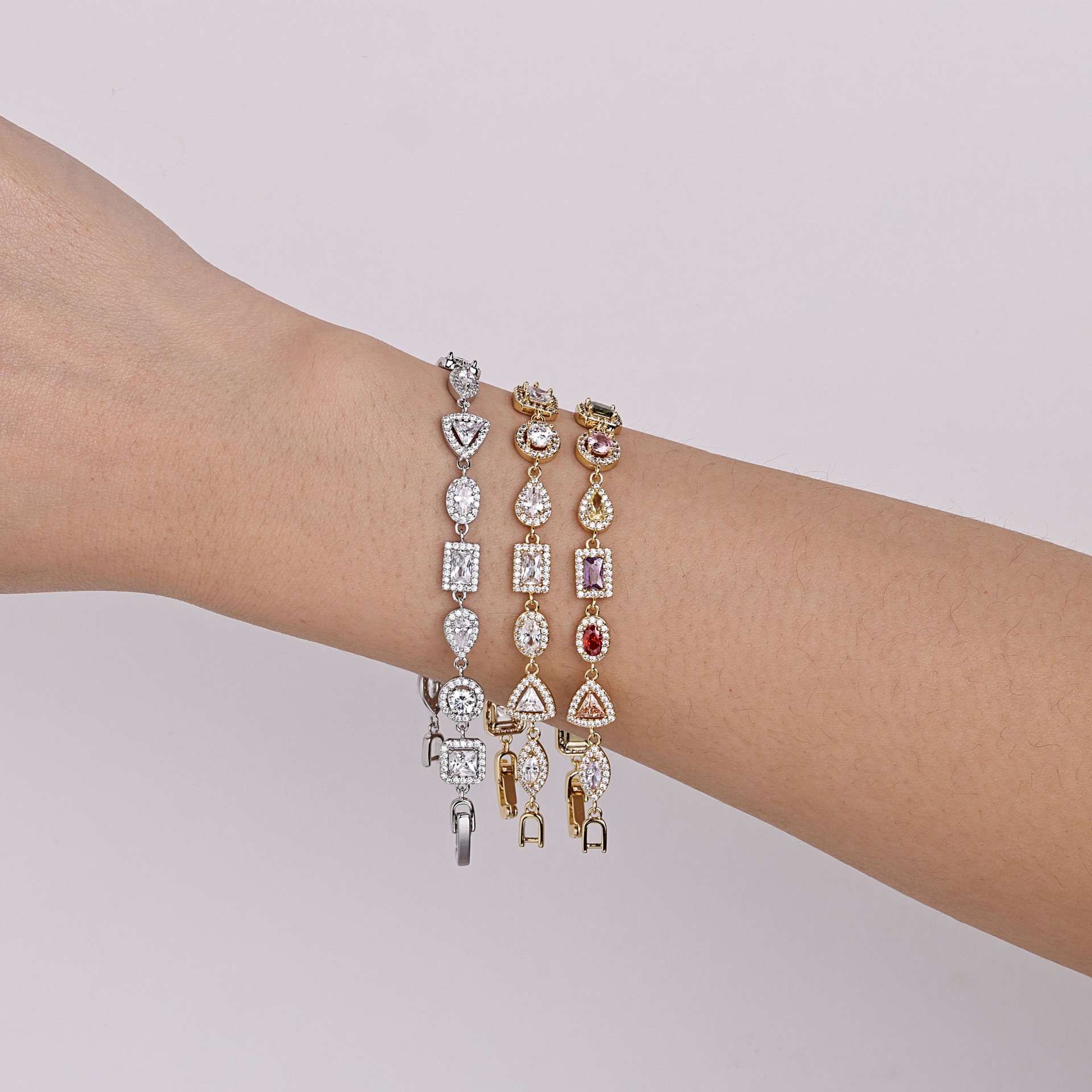 Pulsera mujer elegante clásica multi formas joya fina_voghion.com
