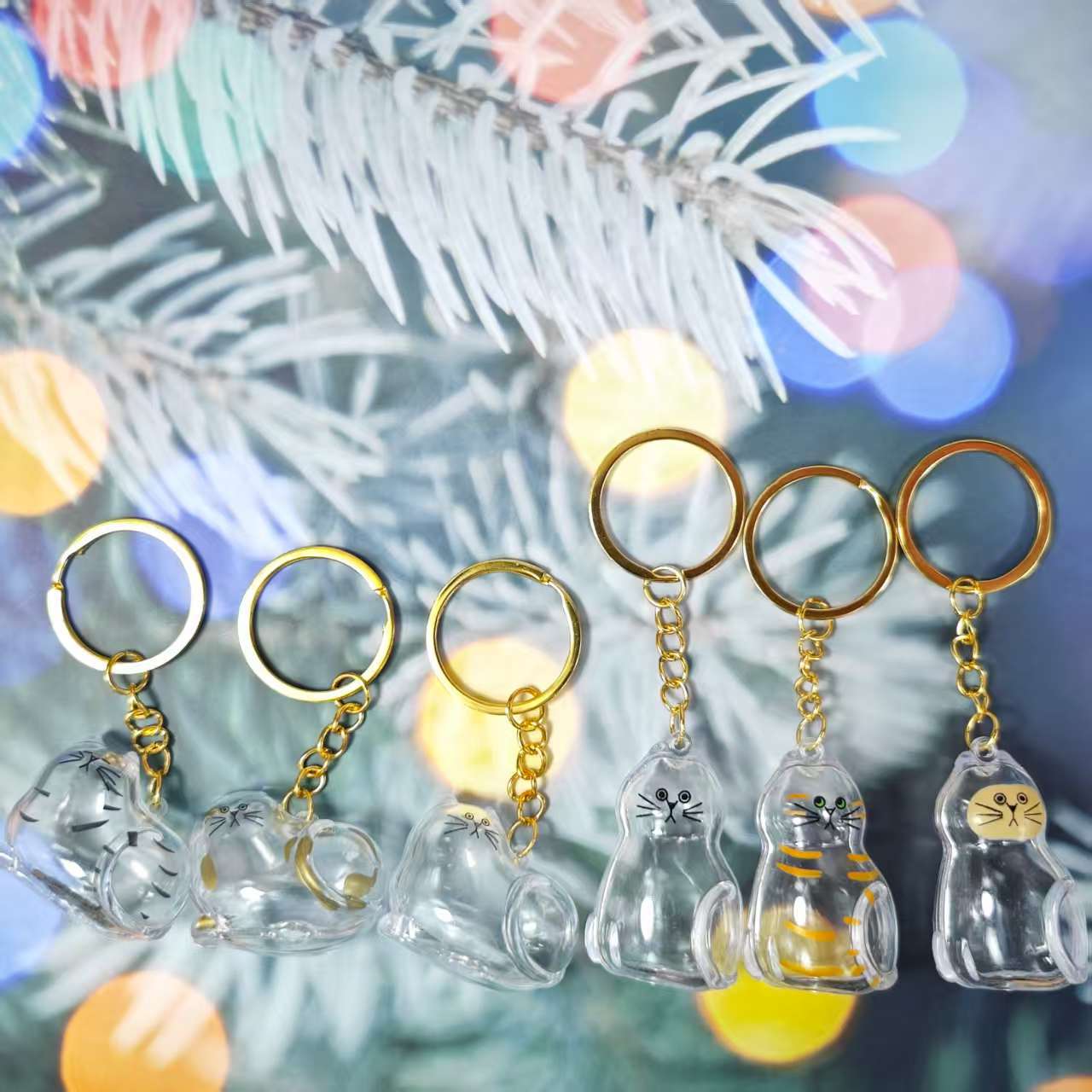 Caja de Almacenamiento Transparente para Pelo de Gato, Popular Transfronterizo, Cápsula para Guardar Pelo de Gato, Bolsa Conmemorativa, Llavero, Colgante para el Cuidado del Gato