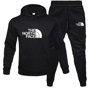 Cross-Border Men's and women's fashion casual hooded plus velvet sweater sports suit winter hooded couples sweater printing now