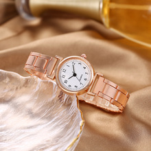 韩版森系新款钢带女士手表简约百搭时尚学生文艺气质石英腕表